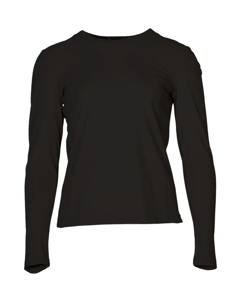 Travelstof top basic Rome | Zwart