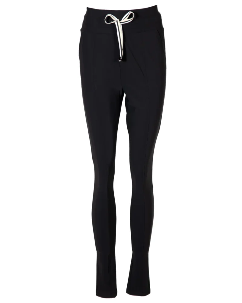 Travelbroek Rome slim fit | Zwart