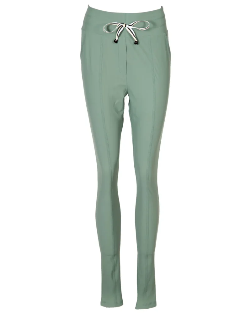 Travelbroek Rome slim fit | Groenblauw