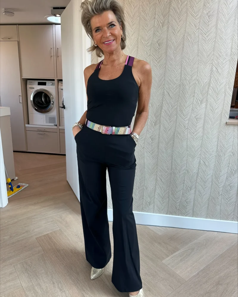 Pantalon Rosa wijd | Zwart