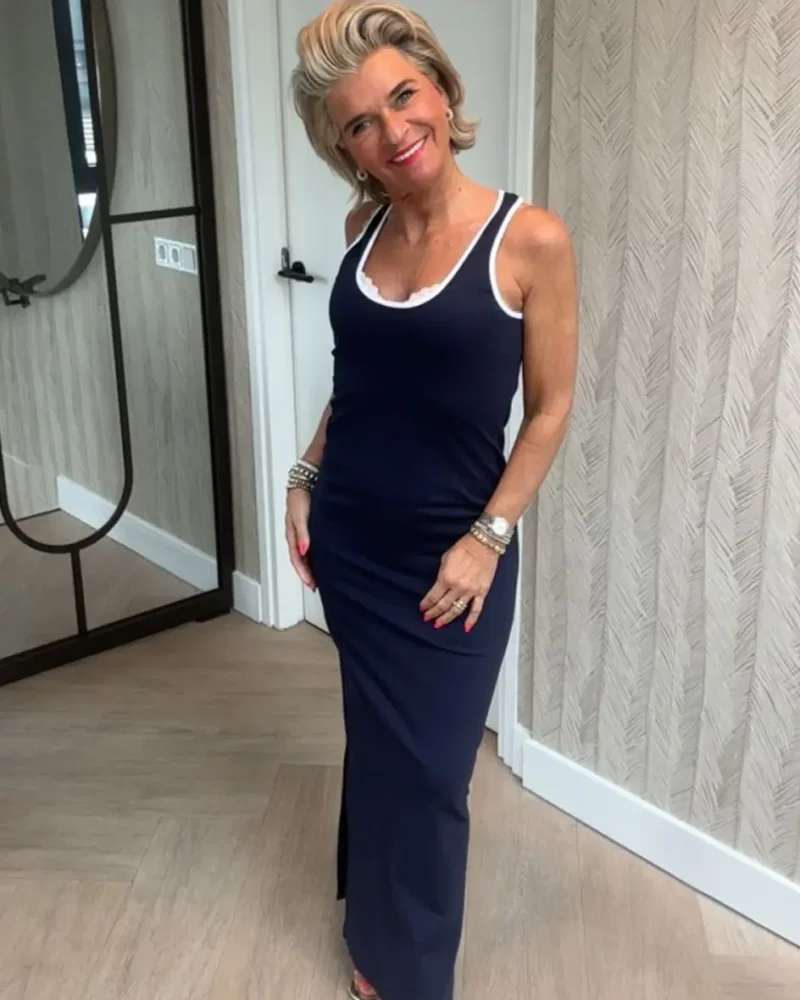 Maxi jurk Ibiza | Navy