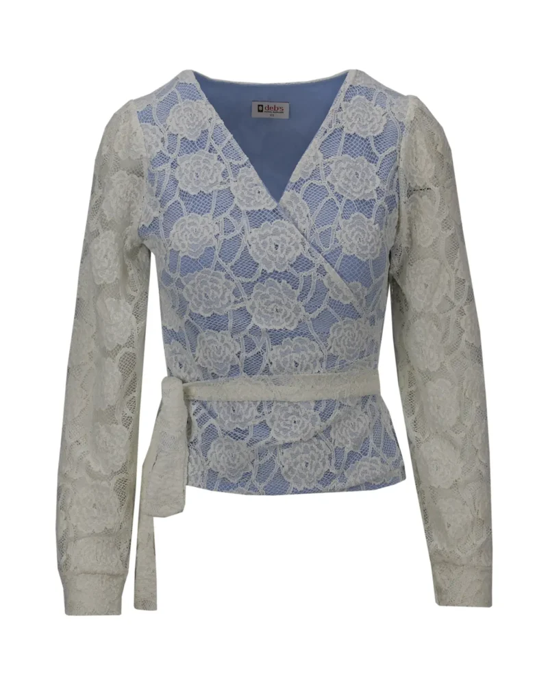 Blouse Noor | Blauw - Afbeelding 2