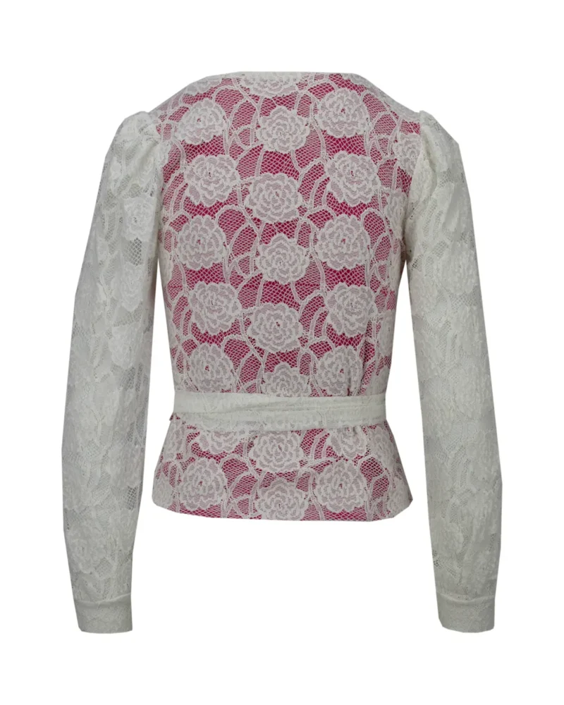 Blouse Noor | Fuchsia - Afbeelding 3