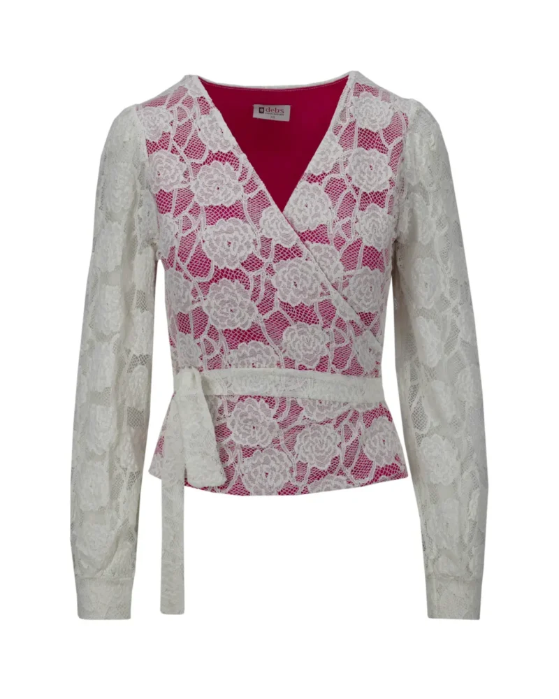 Blouse Noor | Fuchsia - Afbeelding 2