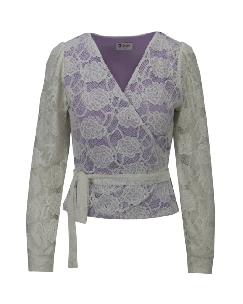 Blouse Noor | Lila - Afbeelding 2