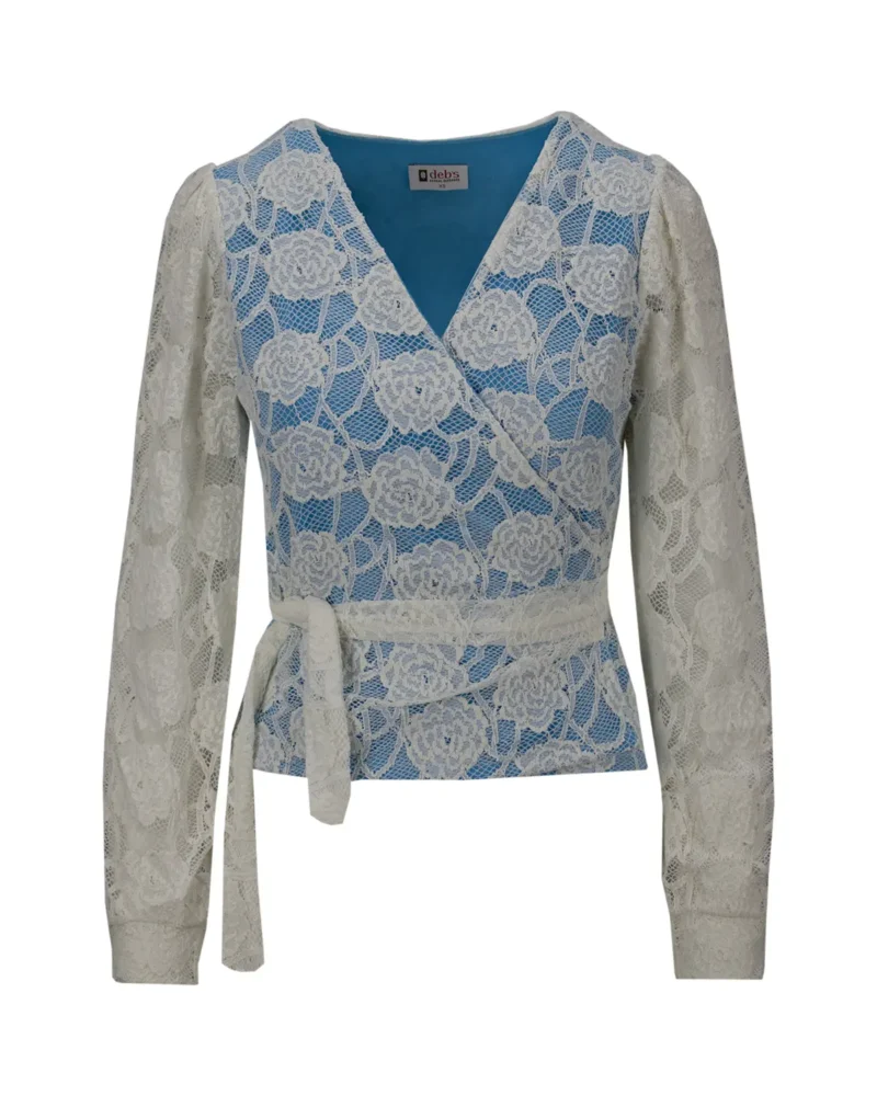 Blouse Noor | Oceaan Blauw - Afbeelding 2