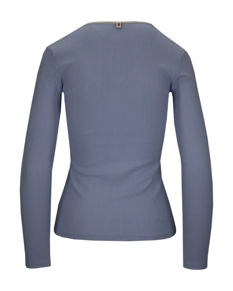 Top Sara | Lichtblauw-zilver - Afbeelding 3