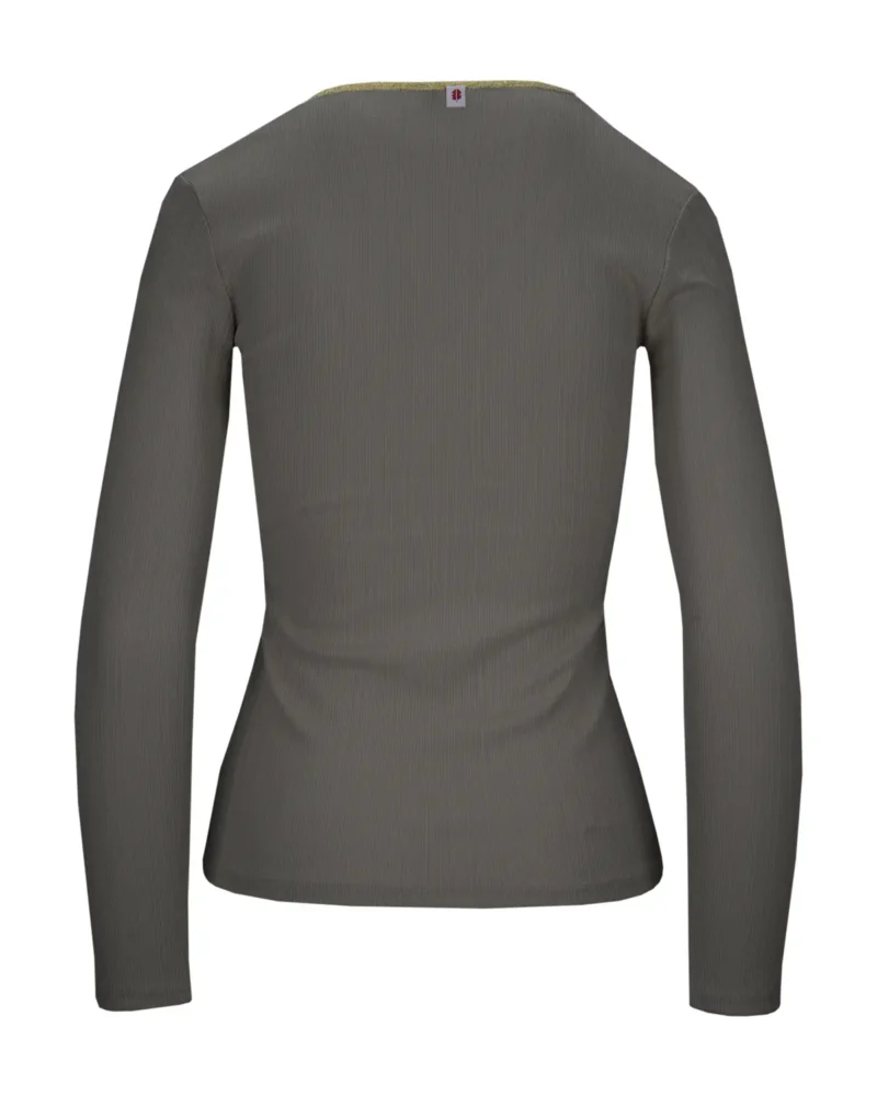 Top Sara | Taupe-goud - Afbeelding 3