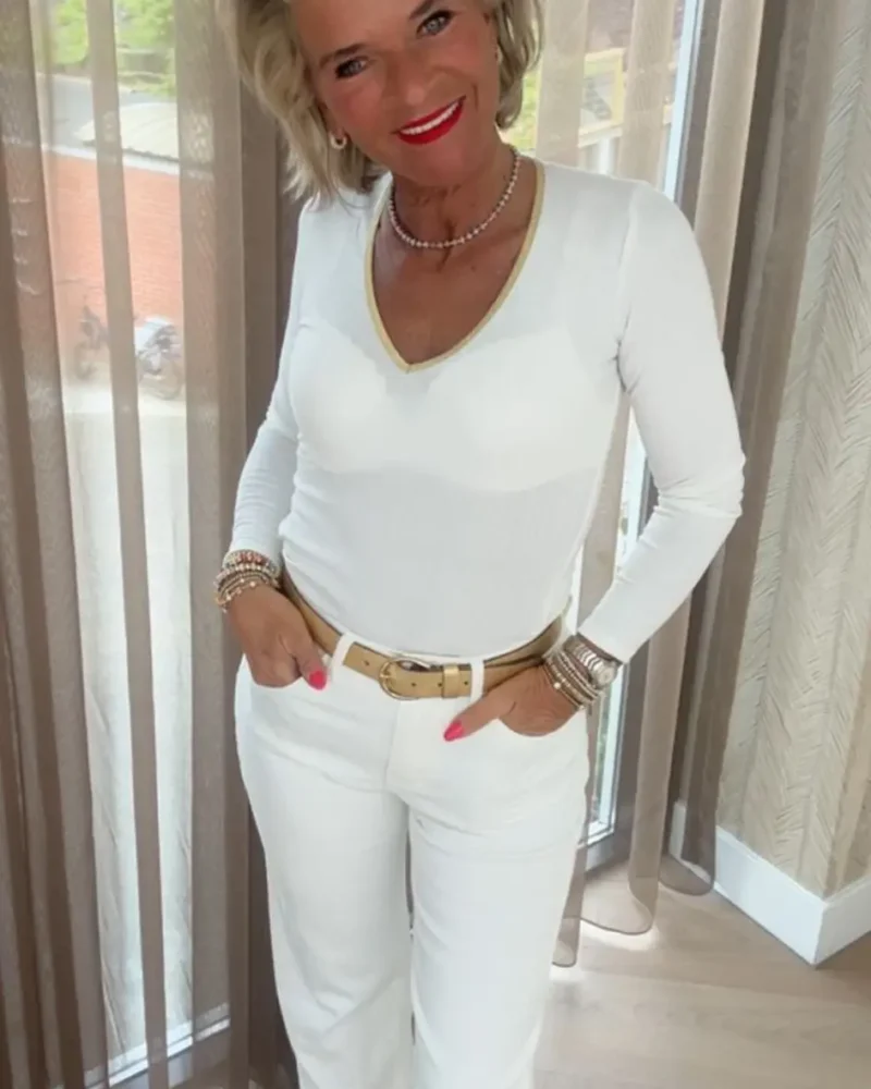 Top Sara | Wit-goud
