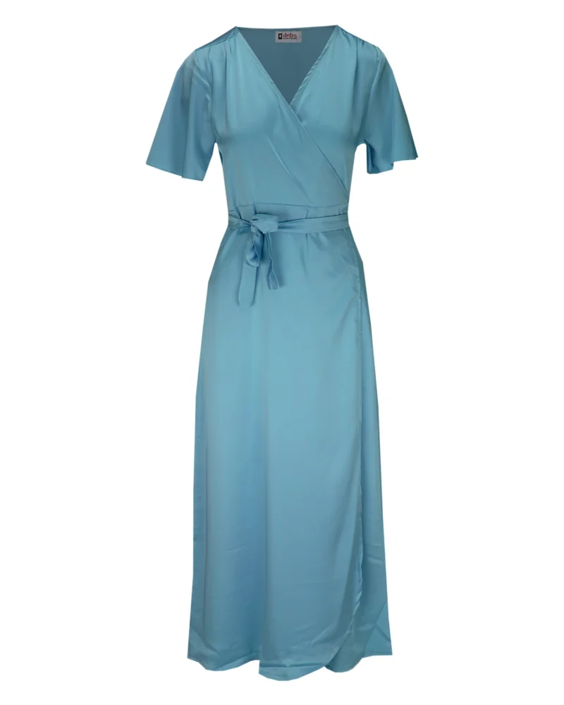Overslagjurk Luna | Baby blauw - Afbeelding 2