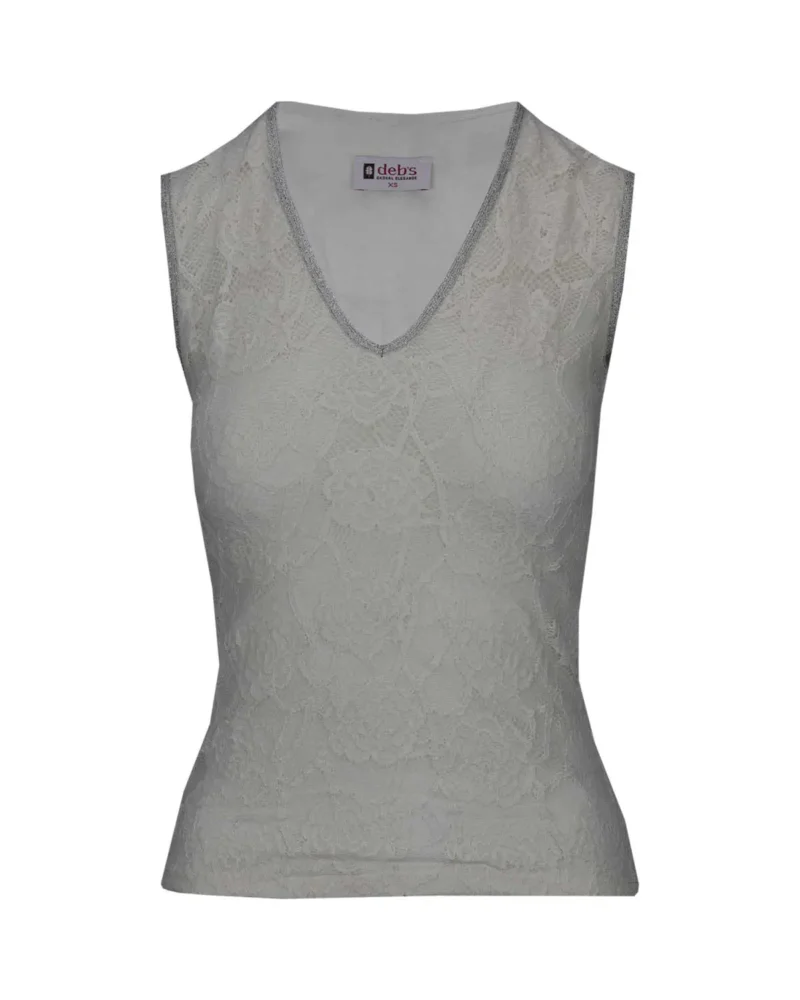 Top Ella | Wit-zilver - Afbeelding 2