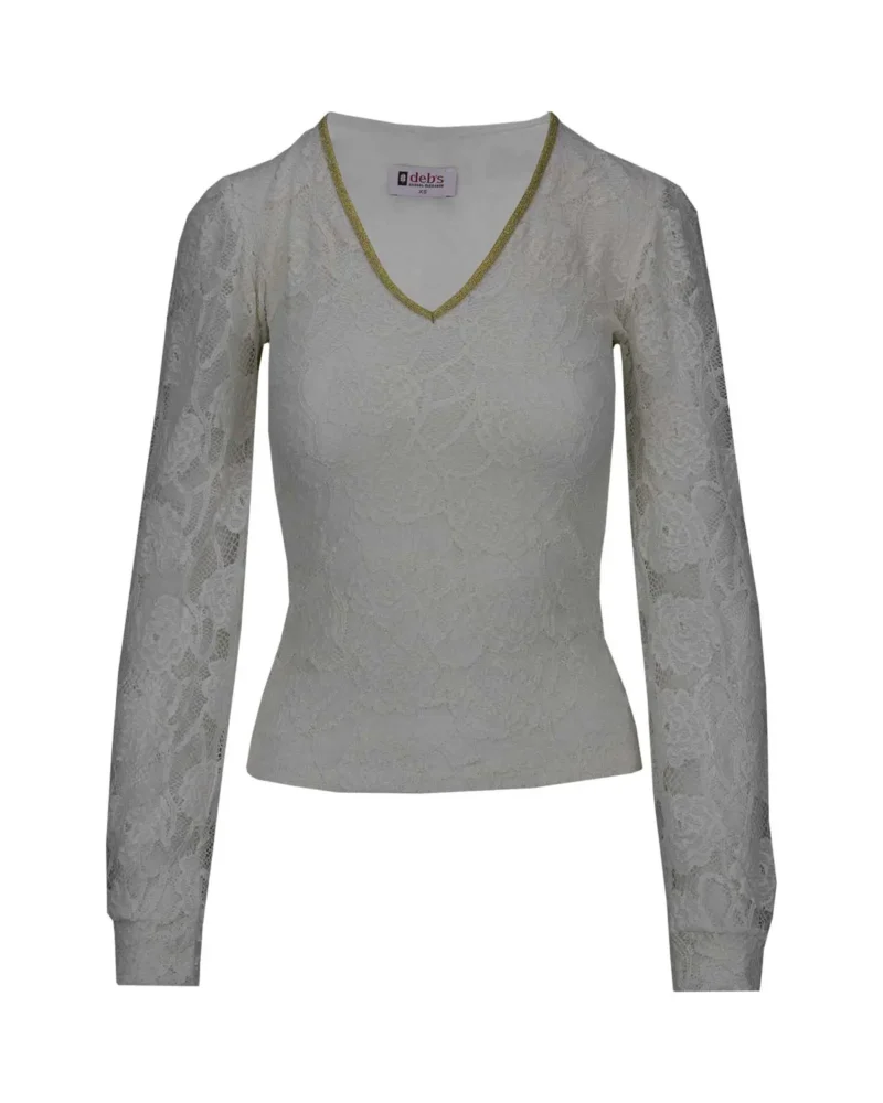 Top Laura | Wit-goud - Afbeelding 2
