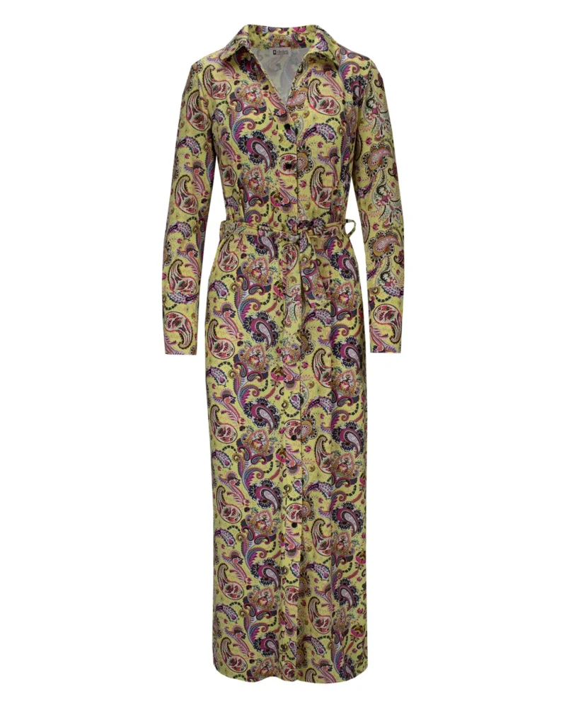 Jurk Paisley | Geel - Afbeelding 2