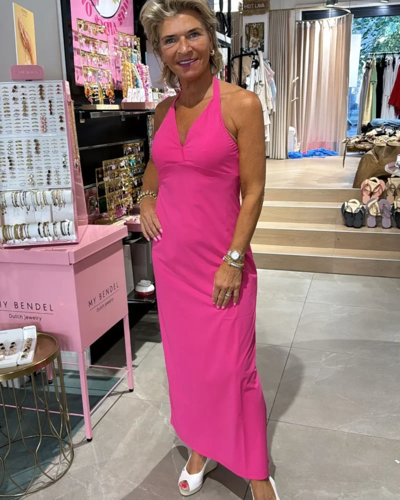 Maxi Jurk Bari  | Roze