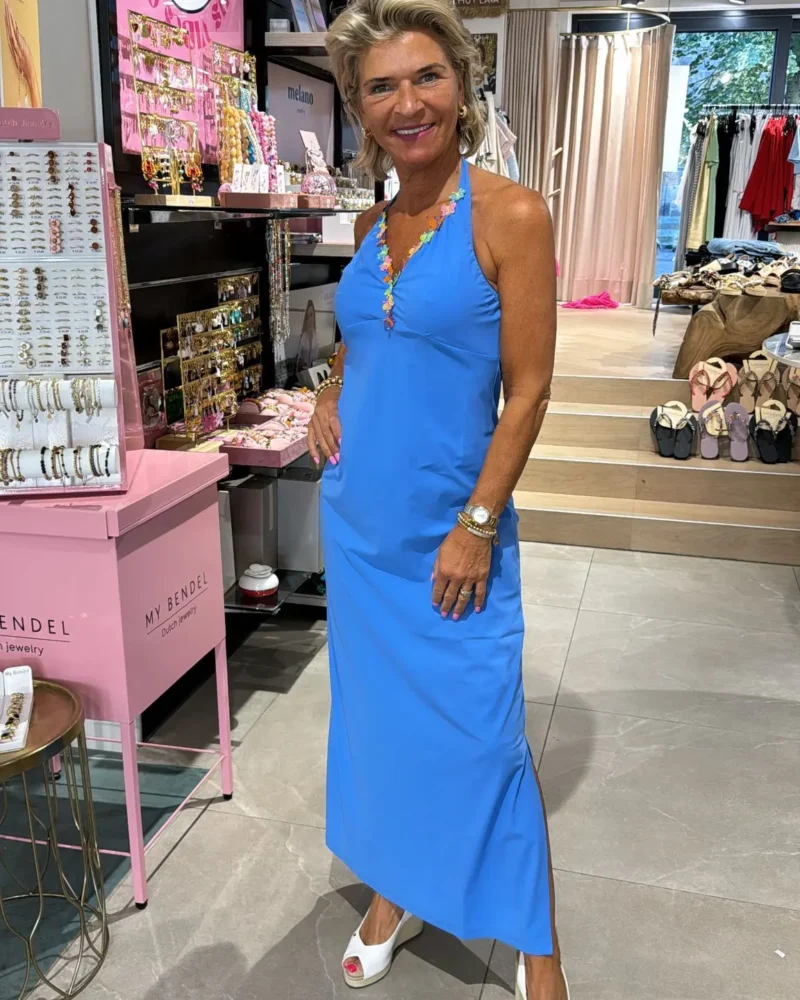 Maxi Jurk Bari Vlinders | Lavanda