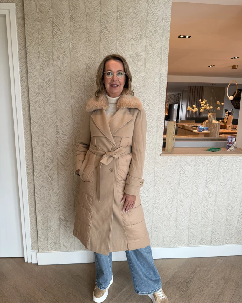 Lange Jas Mila | Camel