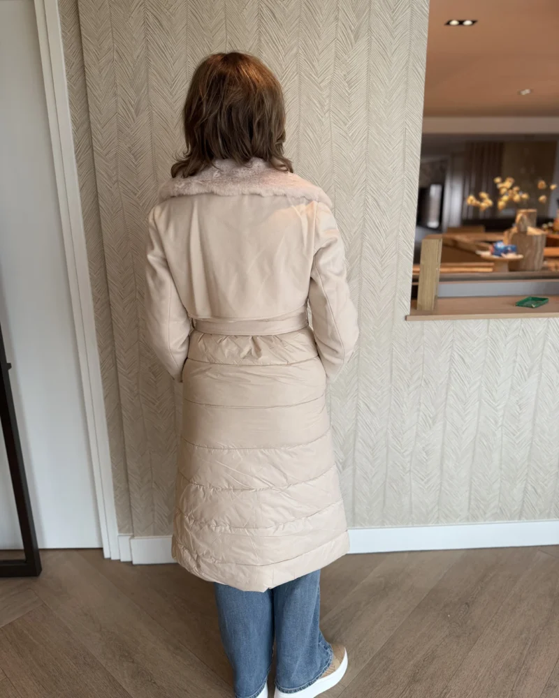 Lange Jas Mila | Beige - Afbeelding 3