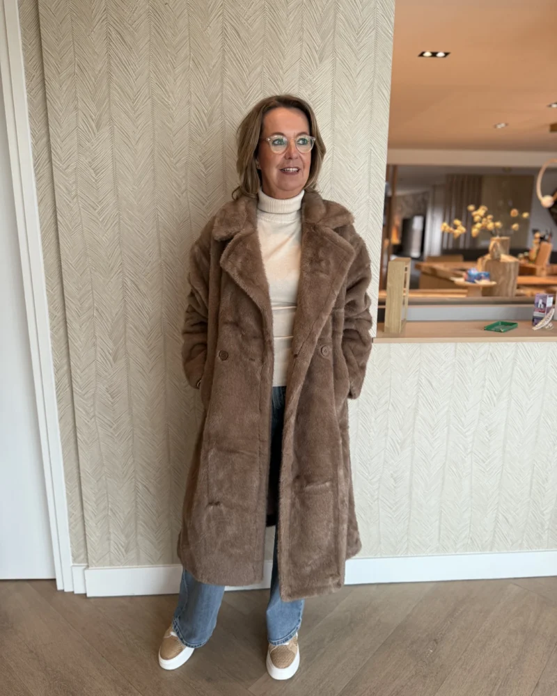 Lange Jas Tess | Taupe