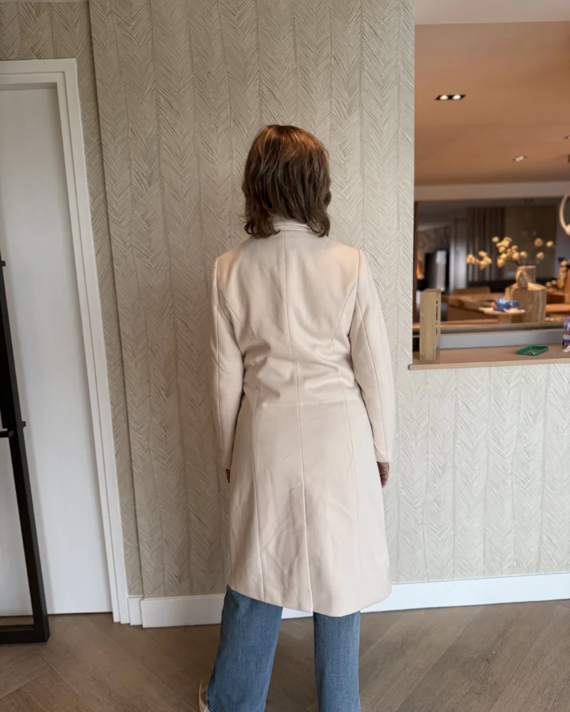 Lange Jas Olivia | Beige - Afbeelding 4