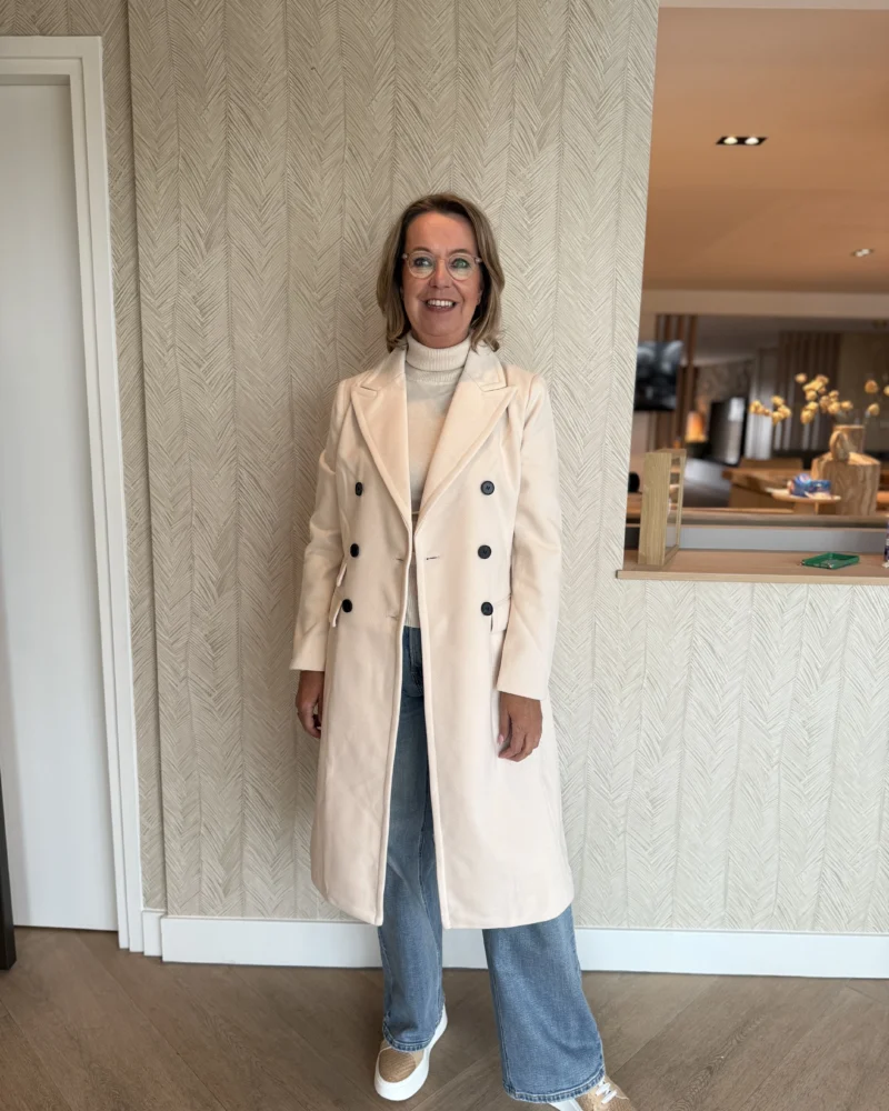 Lange Jas Olivia | Beige