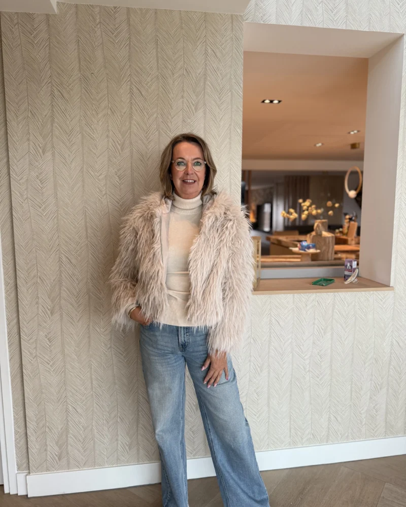 Jas met Capuchon Saar | Beige - Afbeelding 2