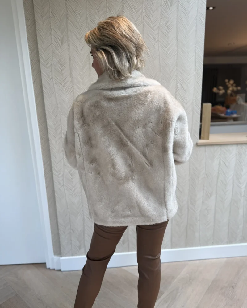 Korte Jas Tess | Beige - Afbeelding 2