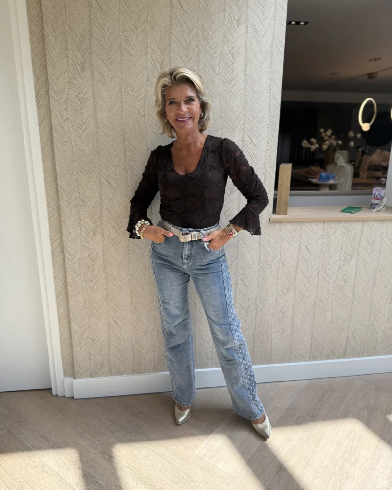 Riem | Glitter goud | Zilveren gesp