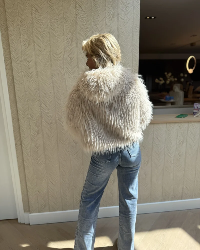 Jas met Capuchon Saar | Beige - Afbeelding 2