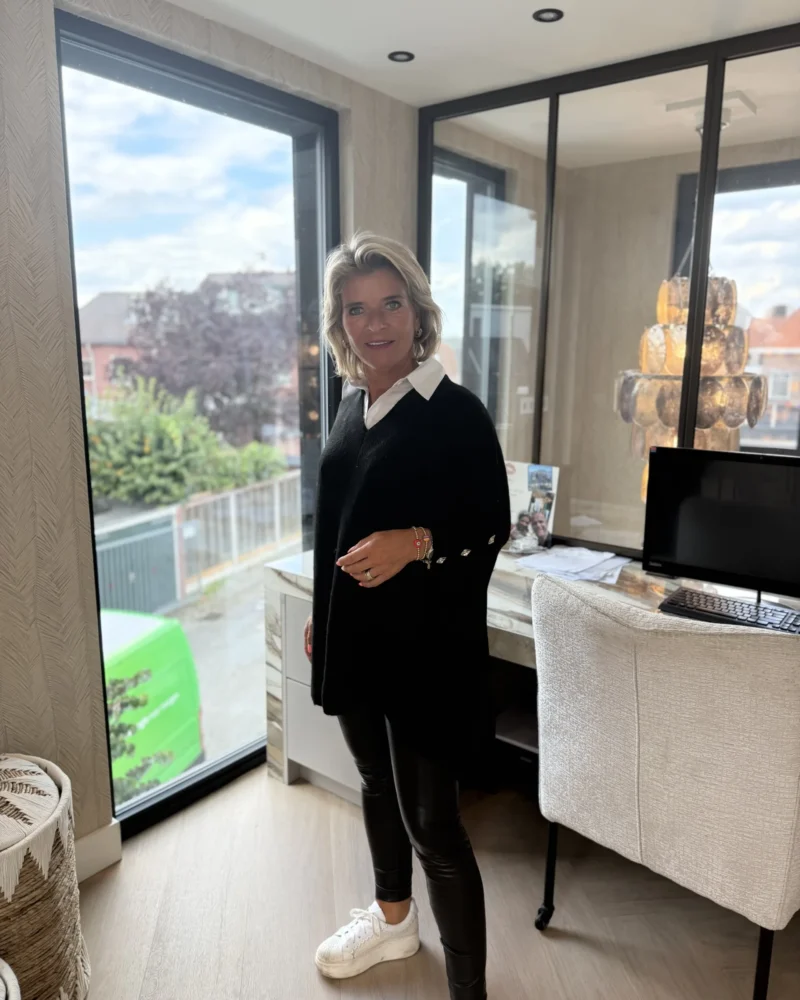 Trui V-hals | Marieke | Zwart