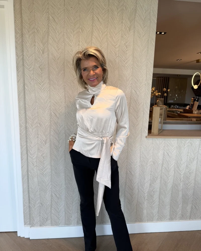 Blouse Satin | Champagne