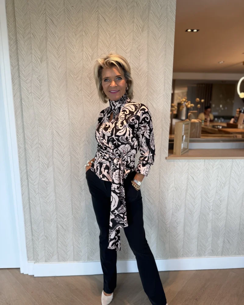 Travel blouse Lizzy | Print Black