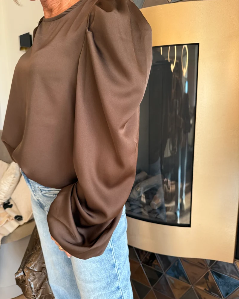 Blouse Amy | Bruin - Afbeelding 2