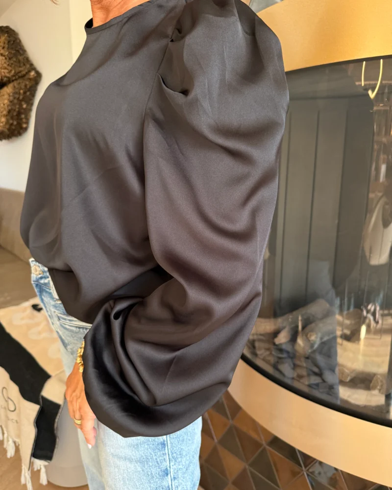 Blouse Amy | Zwart - Afbeelding 2