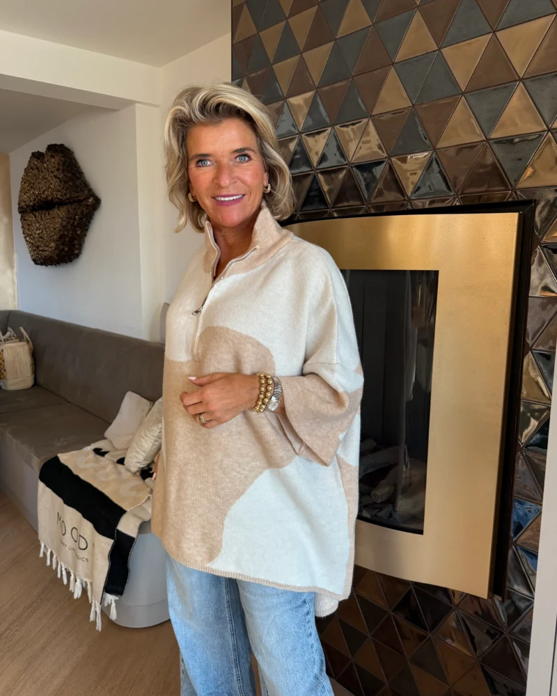 Trui Sacha | Beige Ecru