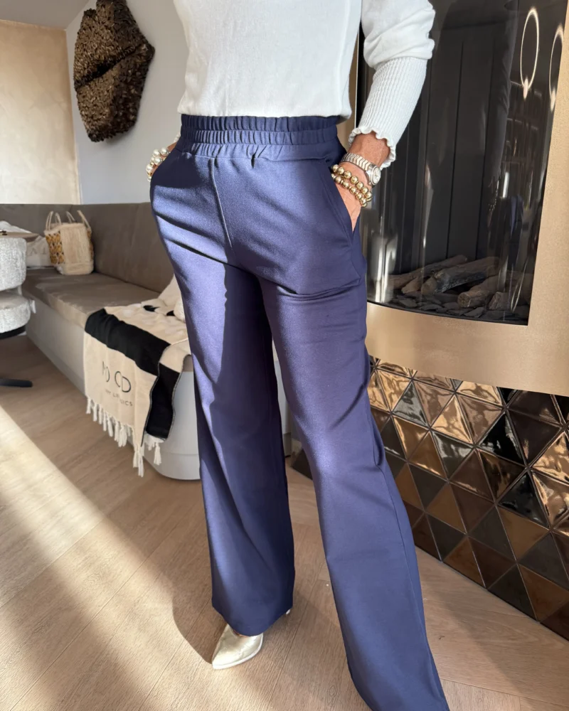 Pantalon Napels wijd | Navy - Afbeelding 2