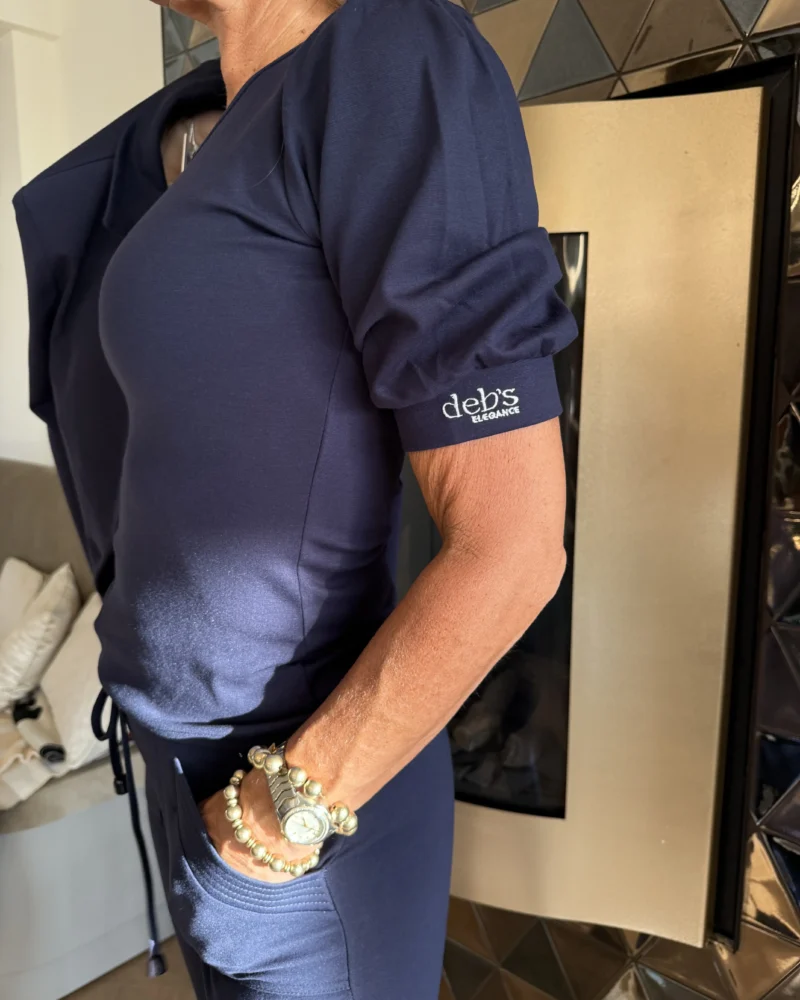 Top Napels pofmouw | Navy - Afbeelding 2