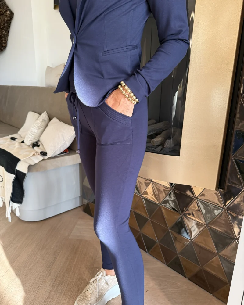 Pantalon Napels strak | Navy - Afbeelding 2