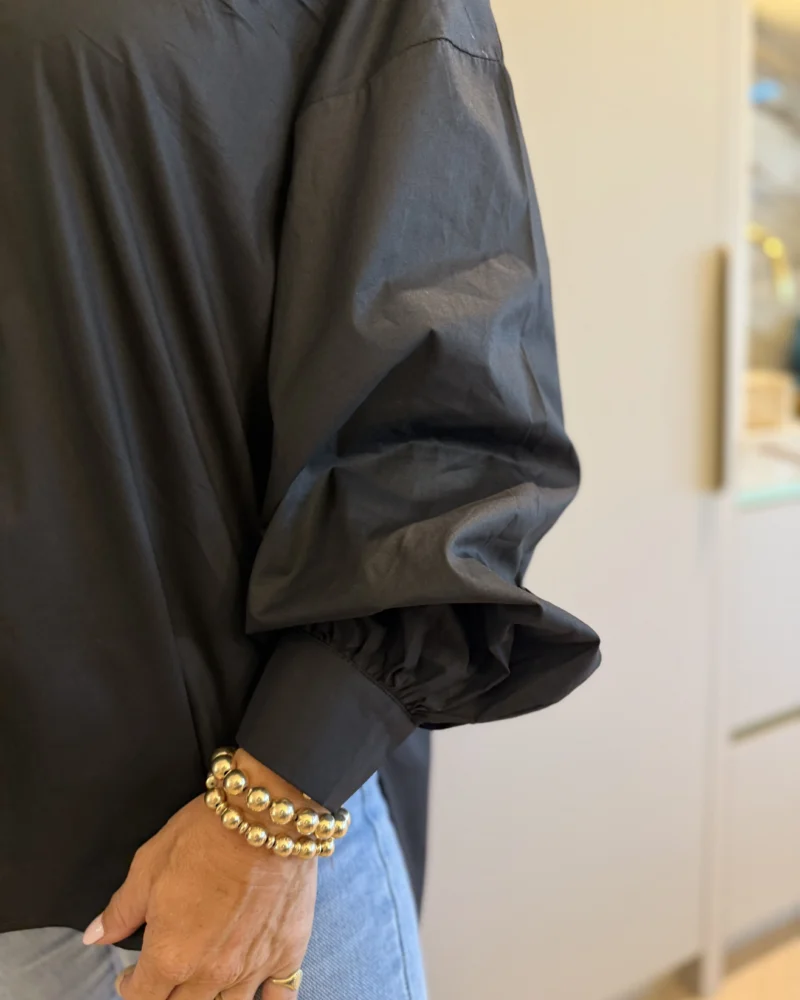Blouse Jasmijn | Zwart - Afbeelding 3