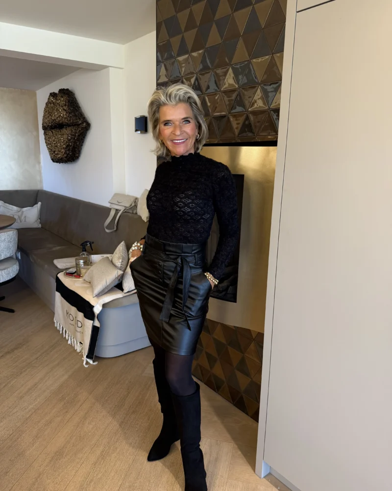 Rok Leatherlook | Zwart