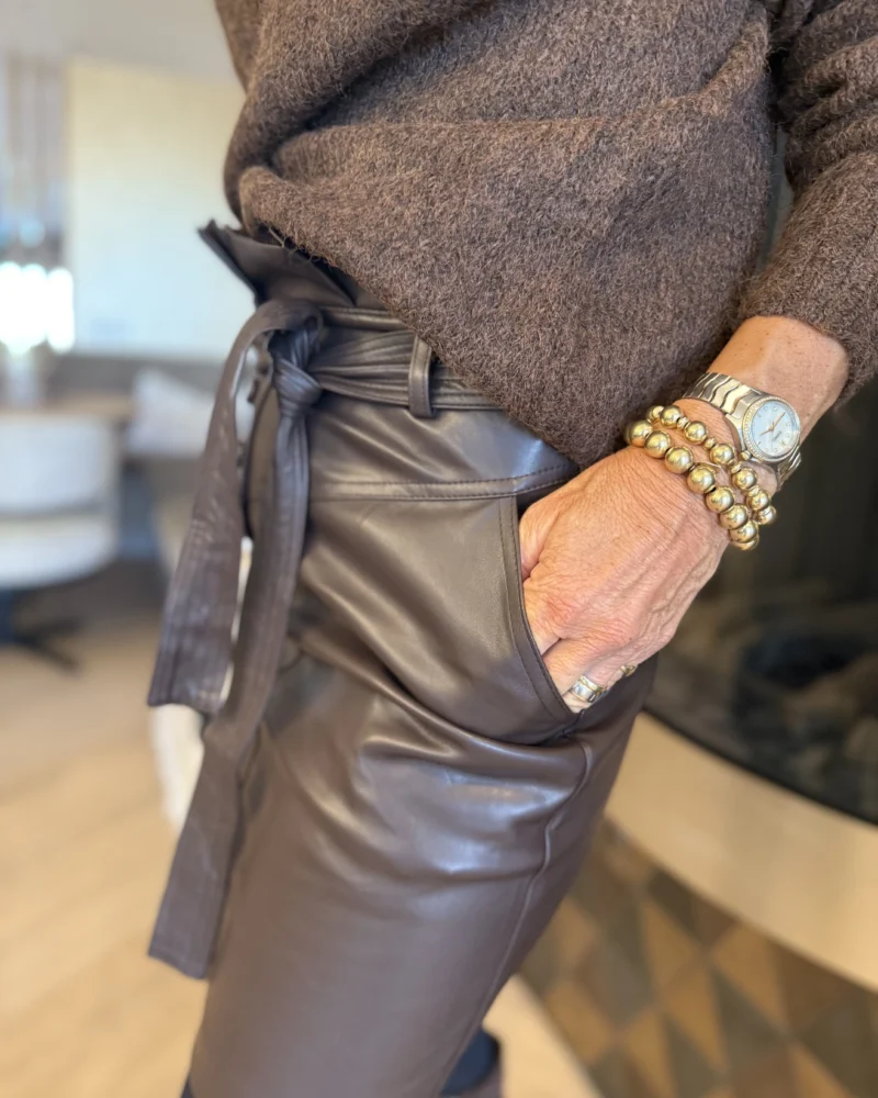 Rok Leatherlook | Bruin - Afbeelding 2