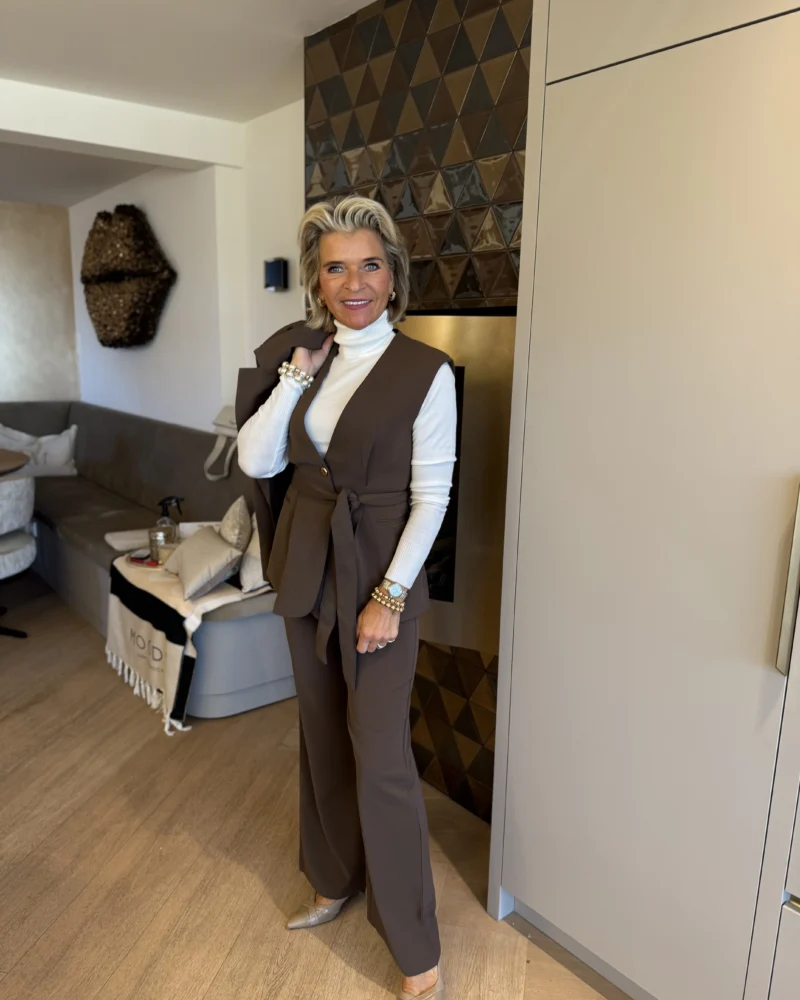 Gilet Fem | Bruin