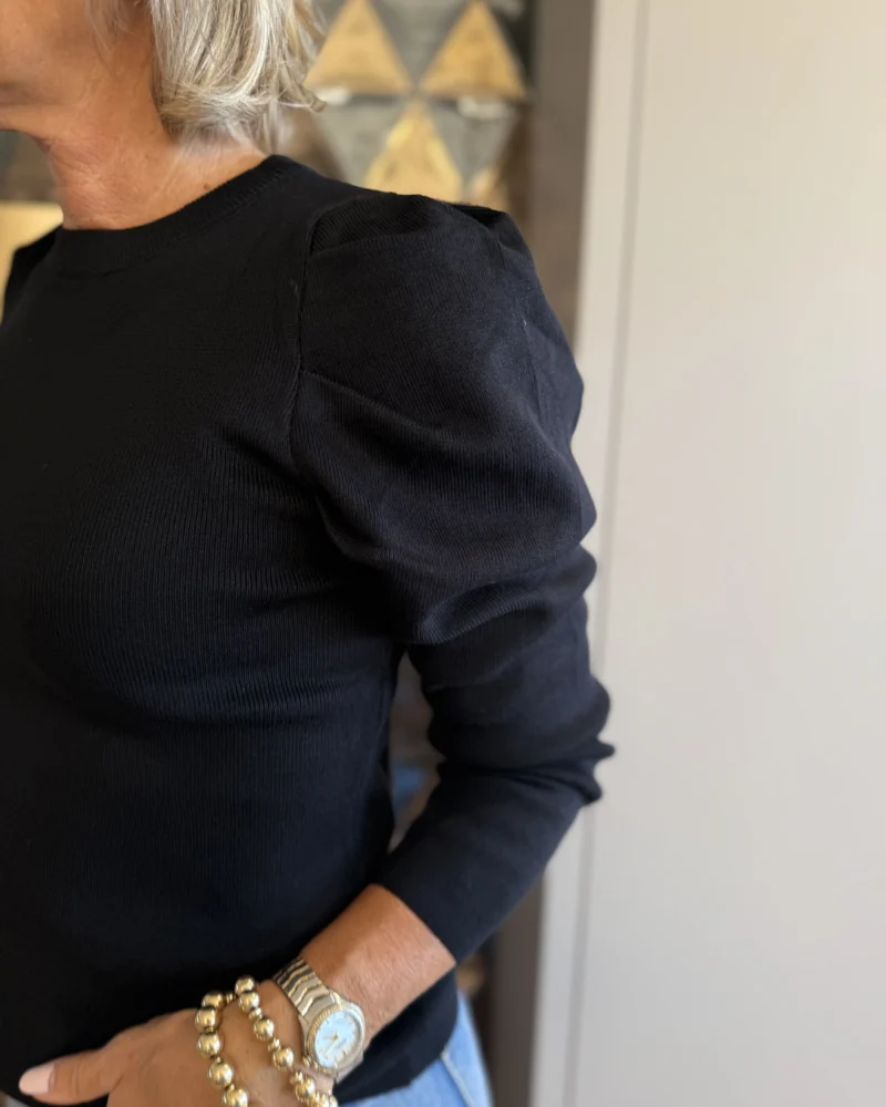 Shirt Judith | Zwart - Afbeelding 2