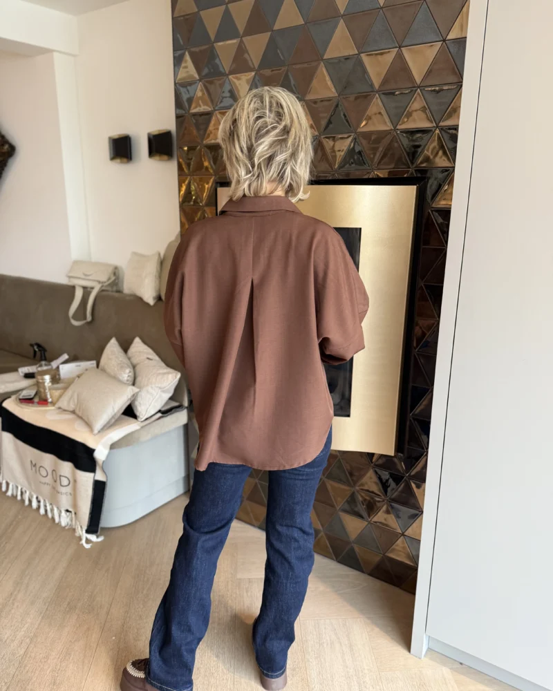 Blouse Maud | Bruin - Afbeelding 2