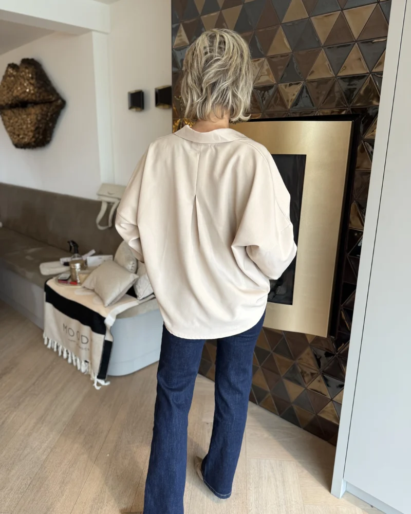 Blouse Maud | Beige - Afbeelding 2