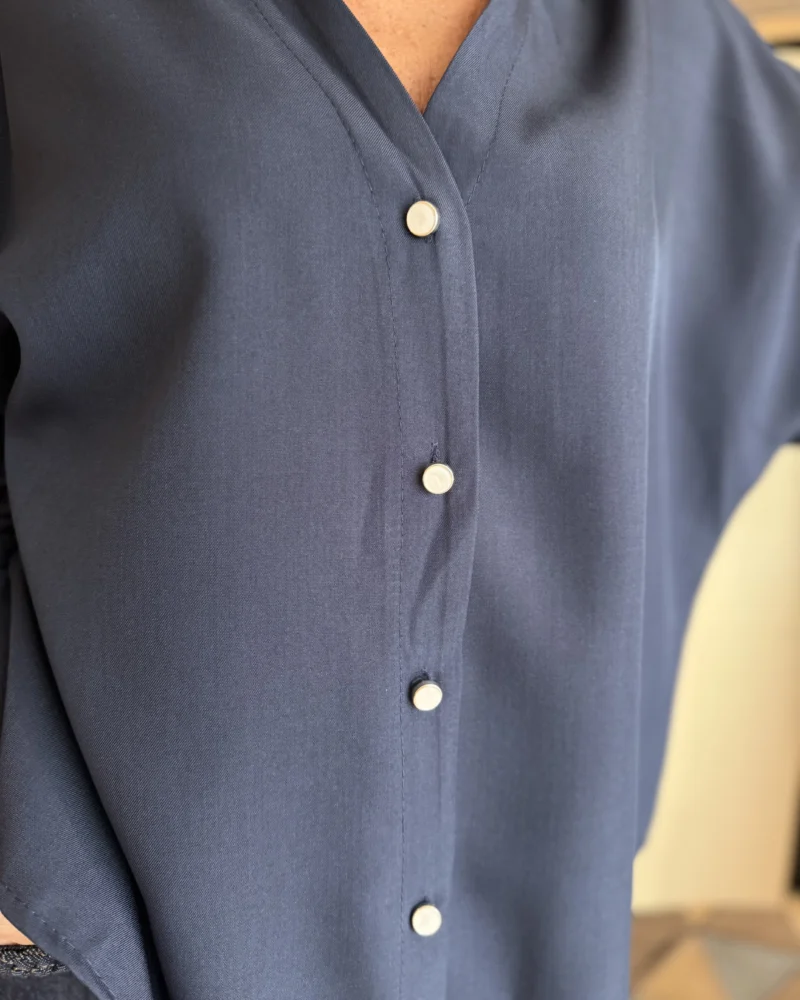Blouse Maud | Blauw - Afbeelding 3