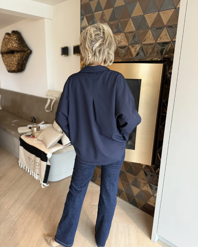 Blouse Maud | Blauw - Afbeelding 2