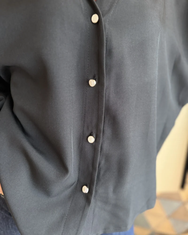 Blouse Maud | Zwart - Afbeelding 3
