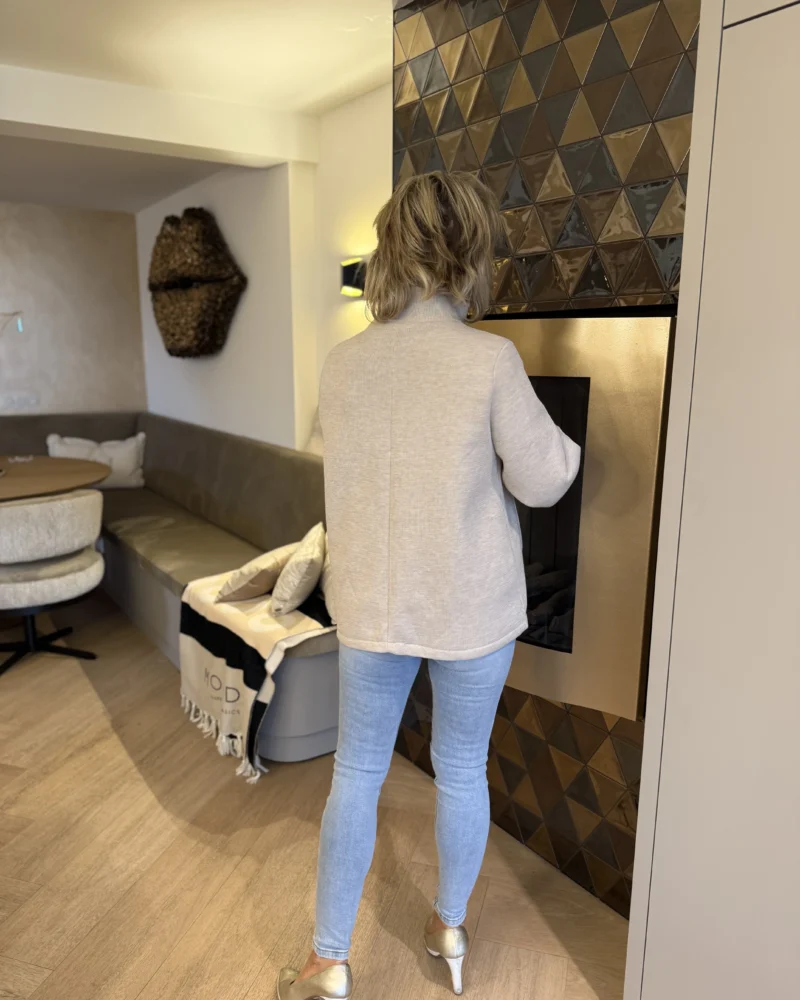 Trui overslag | Beige - Afbeelding 2