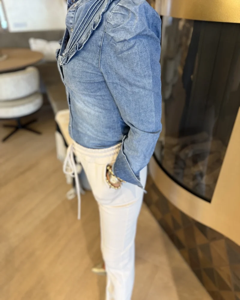 Spijkerblouse | Roessel - Afbeelding 2