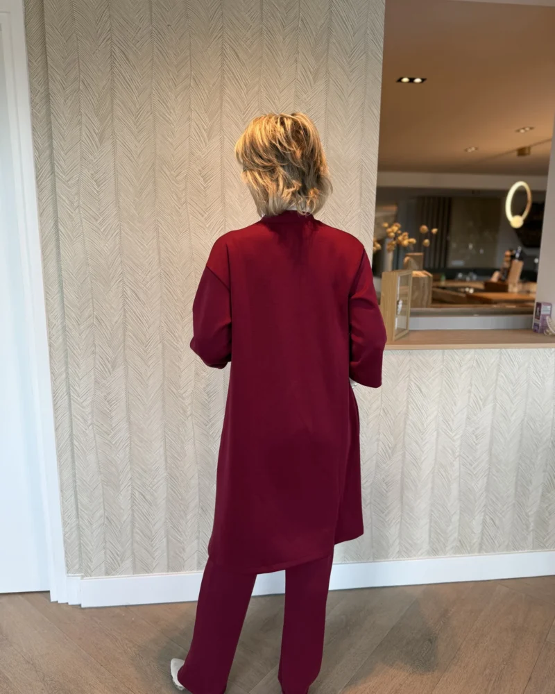Comfy vest Esther | Bordeaux - Afbeelding 2